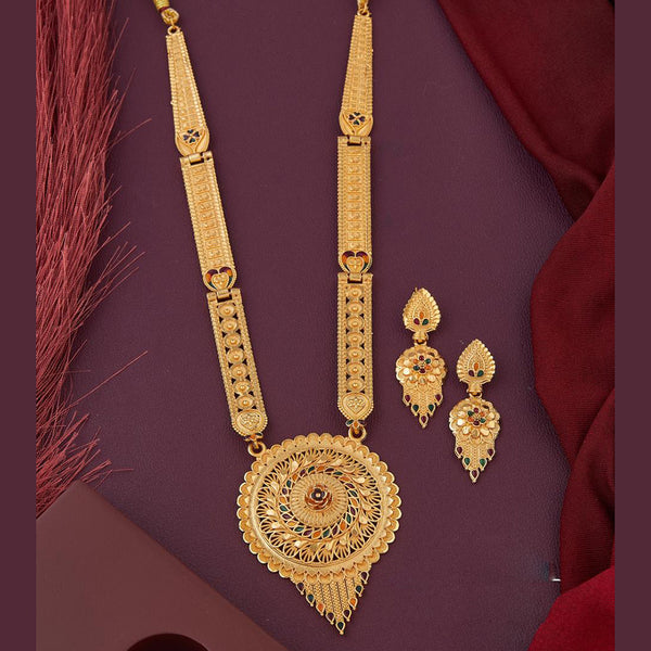 Kalpna Sales Gold Plated Meenakari Necklace Set