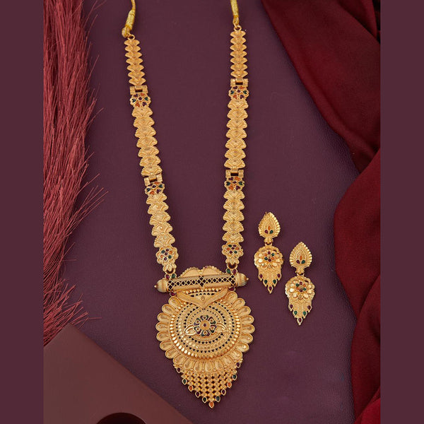 Kalpna Sales Gold Plated Meenakari Necklace Set