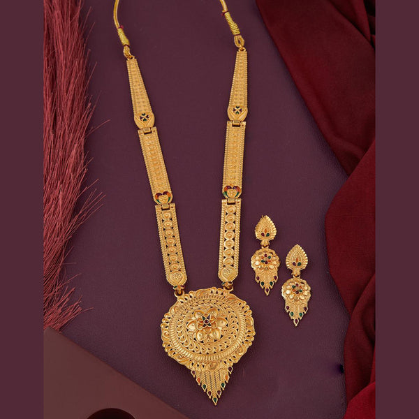 Kalpna Sales Gold Plated Meenakari Necklace Set