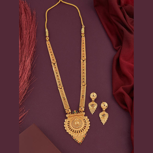 Kalpna Sales Gold Plated Meenakari Necklace Set