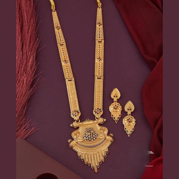 Kalpna Sales Gold Plated Meenakari Necklace Set