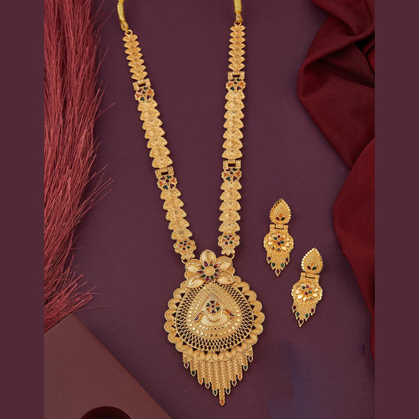 Kalpna Sales Gold Plated Meenakari Necklace Set