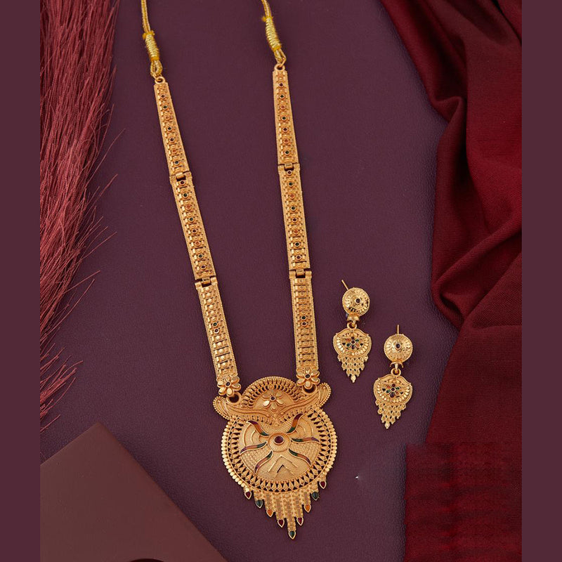 Kalpna Sales Gold Plated Meenakari Necklace Set