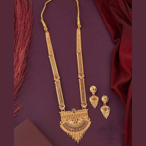 Kalpna Sales Gold Plated Meenakari Necklace Set