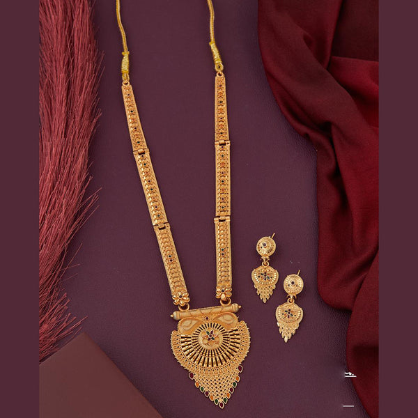 Kalpna Sales Gold Plated Meenakari Necklace Set