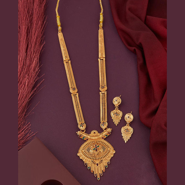 Kalpna Sales Gold Plated Meenakari Necklace Set