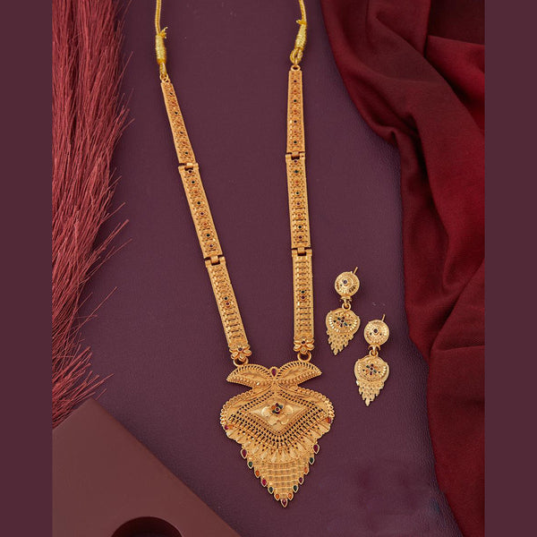 Kalpna Sales Gold Plated Meenakari Necklace Set