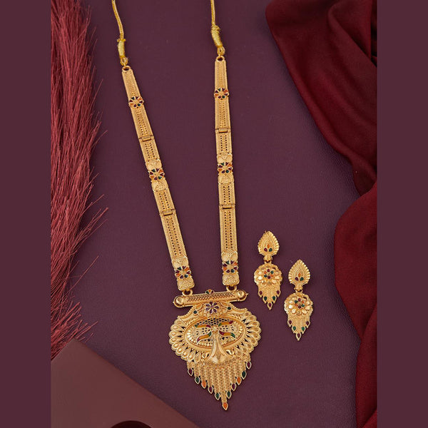 Kalpna Sales Gold Plated Meenakari Necklace Set