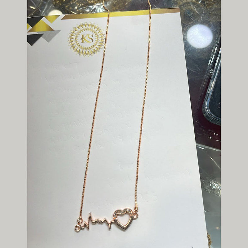 Kalpna Sales Surat Gold Plated Austrian Stone Chain Pendants