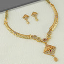 Kalpna Sales Surat Gold Plated Austrian Stone Necklace Set (Assorted Design)