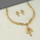Kalpna Sales Surat Gold Plated Austrian Stone Necklace Set (Assorted Design)