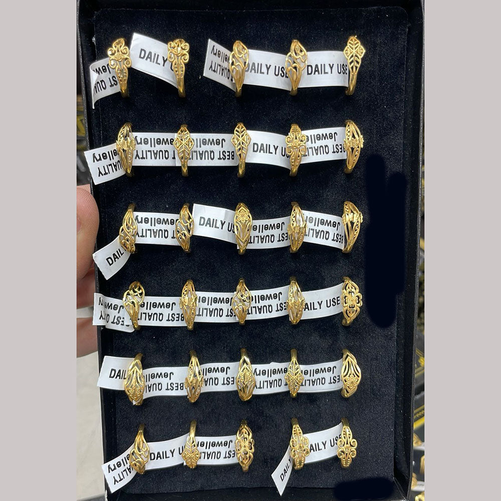 Kalpna Sales Surat Gold Plated Ring (Mix Design)