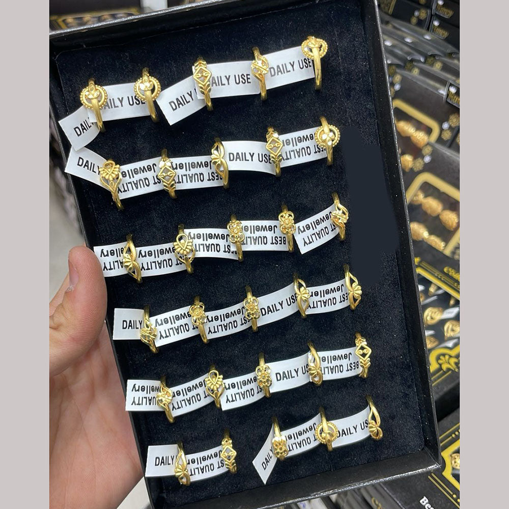 Kalpna Sales Surat Gold Plated Ring (Mix Design)