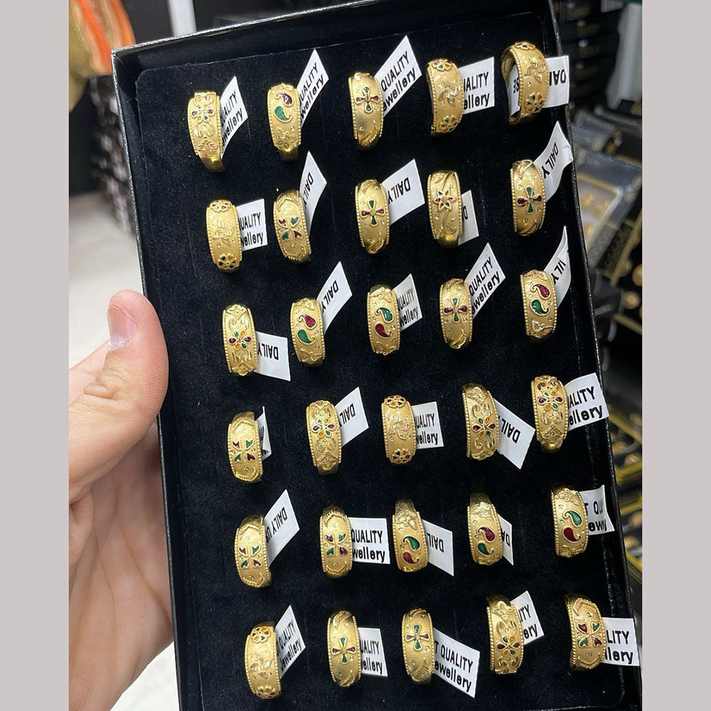 Kalpna Sales Surat Gold Plated Ring (Mix Design)