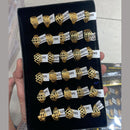 Kalpna Sales Surat Gold Plated Ring (Mix Design)