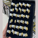 Kalpna Sales Surat Gold Plated Ring (Mix Design)