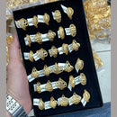 Kalpna Sales Surat Gold Plated Ring (Mix Design)