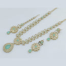 Rajwadi Collection Gold Plated Crystal Stone Necklace Set