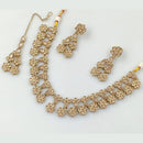 Rajwadi Collection Gold Plated Crystal Stone Necklace Set