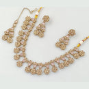 Rajwadi Collection Gold Plated Crystal Stone Necklace Set