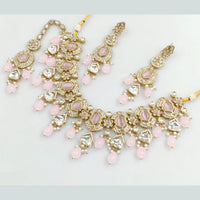 Rajwadi Collection Gold Plated Crystal Stone And Beads Necklace Set