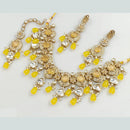 Rajwadi Collection Gold Plated Crystal Stone And Beads Necklace Set