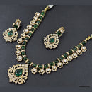 Rajwadi Collection Gold Plated Kundan Stone Necklace Set