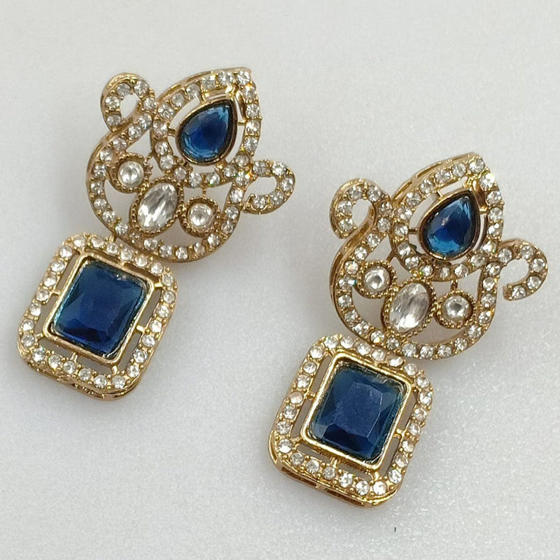 Rajwadi Collection Gold Plated Austrian Stone Dangler Earrings