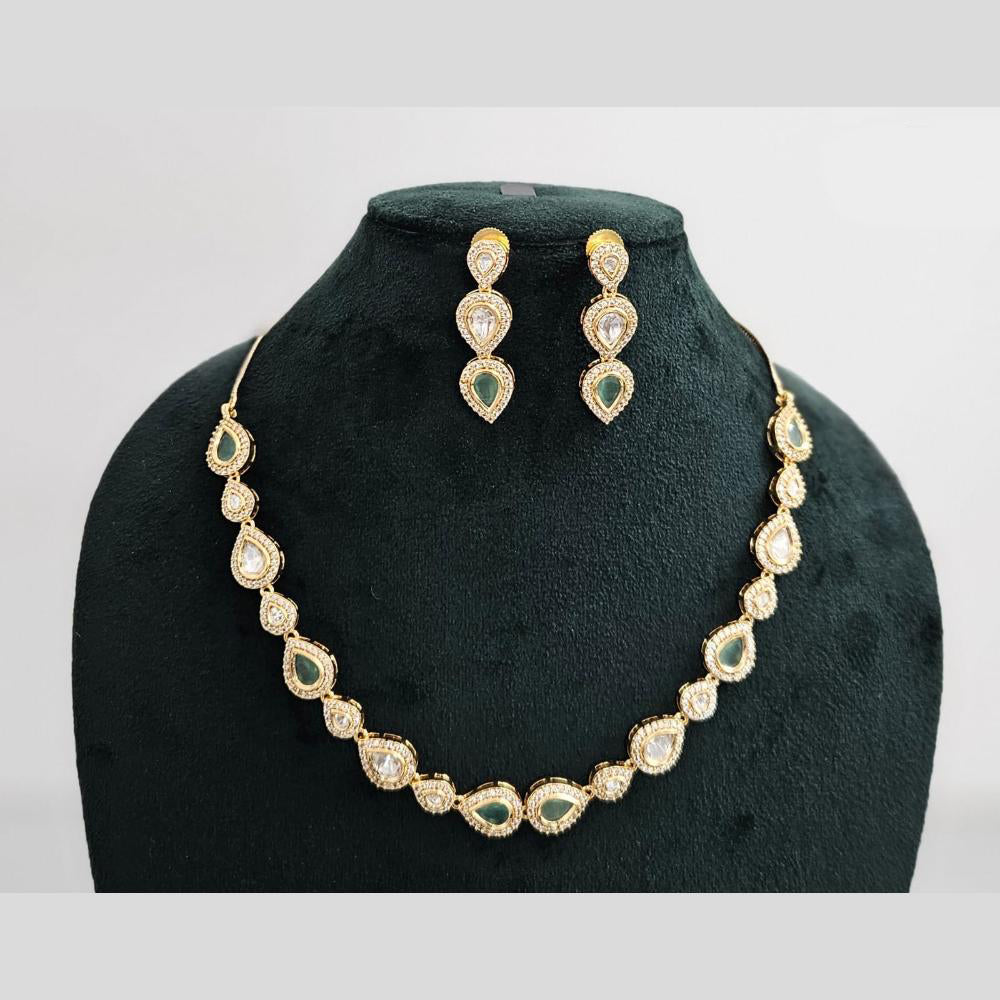 Gold Plated Kundan Necklace Flipkart Plated Jewellery Set Gold