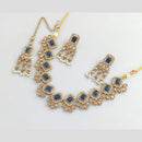 Rajwadi Collection Gold Plated Crystal Stone And Beads Necklace Set