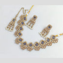 Rajwadi Collection Gold Plated Crystal Stone And Beads Necklace Set