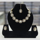 Rajwadi Collection Gold Plated Crystal Stone Necklace Set