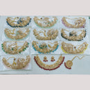 Rajwadi Collection Gold Plated Pota Stone Necklace Set