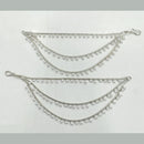 Rajwadi Collection Silver Plated Bridal & Festive Wear Pearl Kanchain