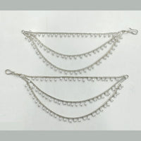 Rajwadi Collection Silver Plated Bridal & Festive Wear Pearl Kanchain
