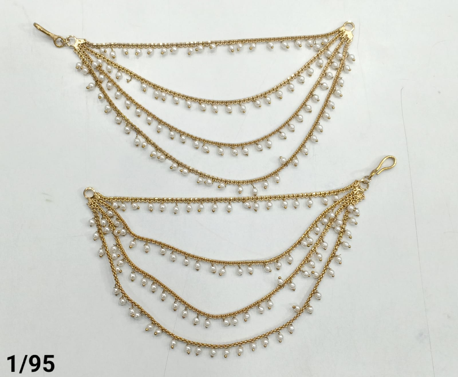 Rajwadi Collection Gold Plated Bridal & Festive Wear Pearl Kanchain