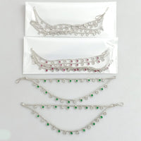 Rajwadi Collection Silver Plated Bridal & Festive Wear Austrain Stone Kanchain