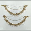 Rajwadi Collection Royal Gold Plated Crytsal And Pearl Kanchain for Weddings & Festivals