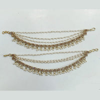 Rajwadi Collection Royal Gold Plated Crytsal And Pearl Kanchain for Weddings & Festivals