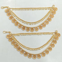 Rajwadi Collection Gold Plated Bridal & Festive Wear Pearl Kanchain