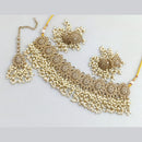 Rajwadi Collection Gold  Plated Crystal Stone And Pearl Necklace Set