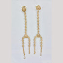 Rajwadi Collection Gold Plated Crystal Stone And Pearl Hand Harness