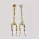 Rajwadi Collection Gold Plated Crystal Stone And Pearl Hand Harness