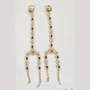 Rajwadi Collection Gold Plated Crystal Stone And Pearl Hand Harness