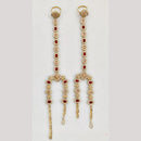 Rajwadi Collection Gold Plated Crystal Stone And Pearl Hand Harness