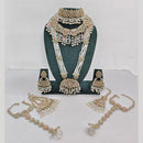 Rajwadi Collection Gold Plated Crystal And Pearl Bridal Set