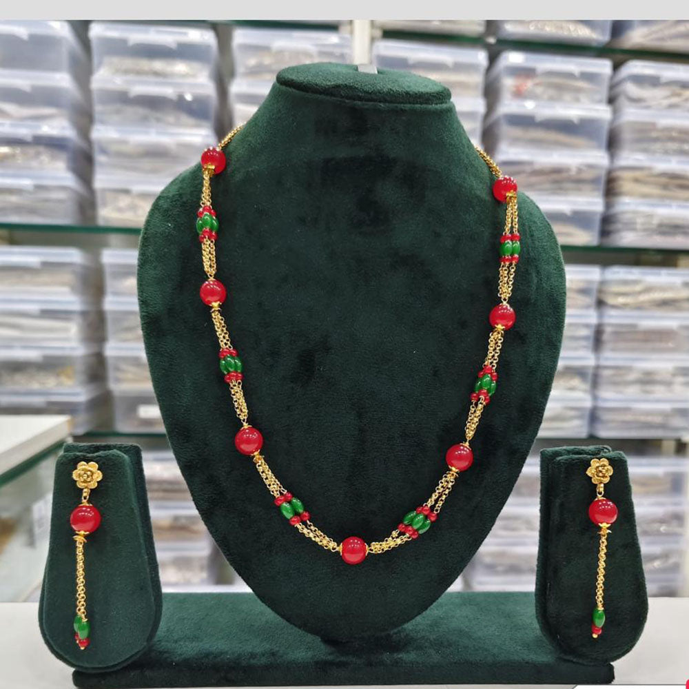 Rajwadi Collection Beads Necklace Set