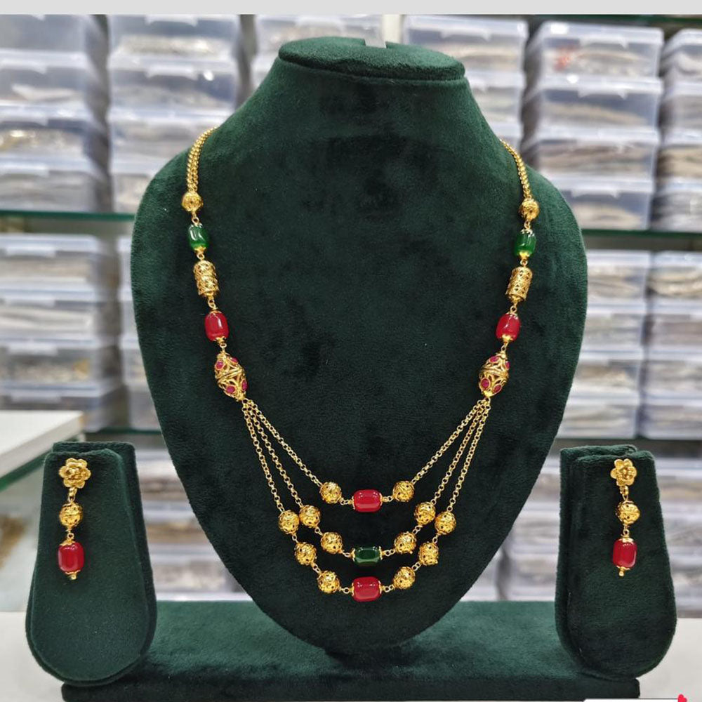 Rajwadi Collection Beads Necklace Set