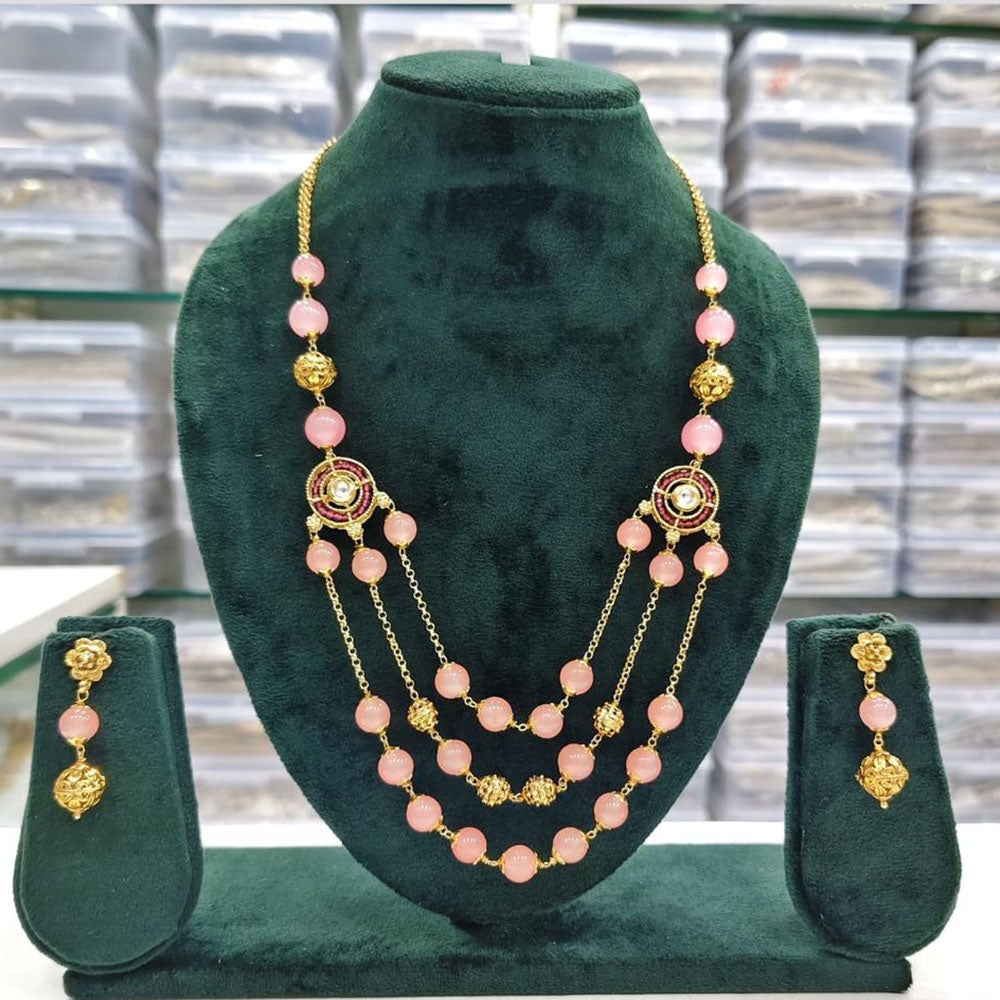 Rajwadi Collection Beads Necklace Set