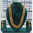Rajwadi Collection Beads And Pearl Necklace Set